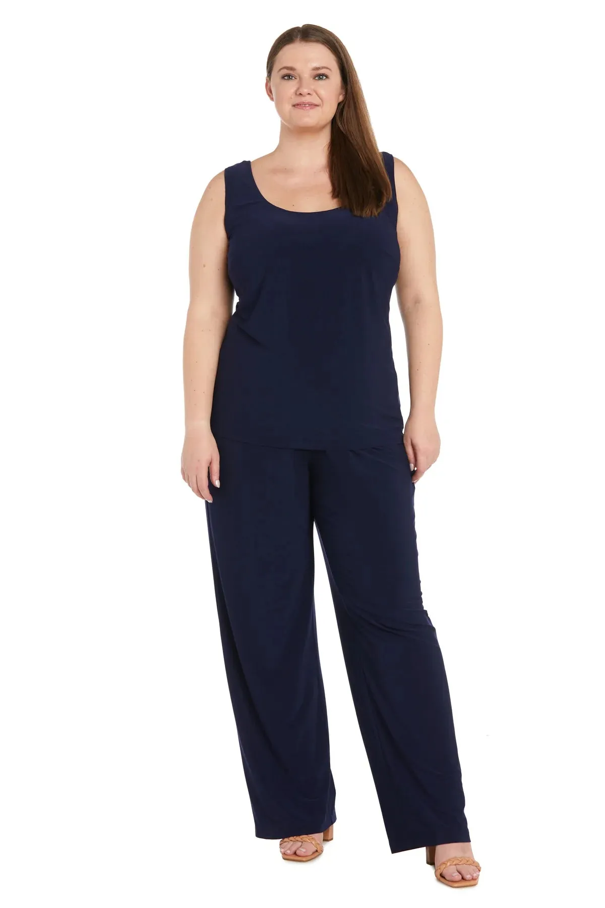 Women's Plus Size Floral Embroidered Mother of the Bride Pant suits