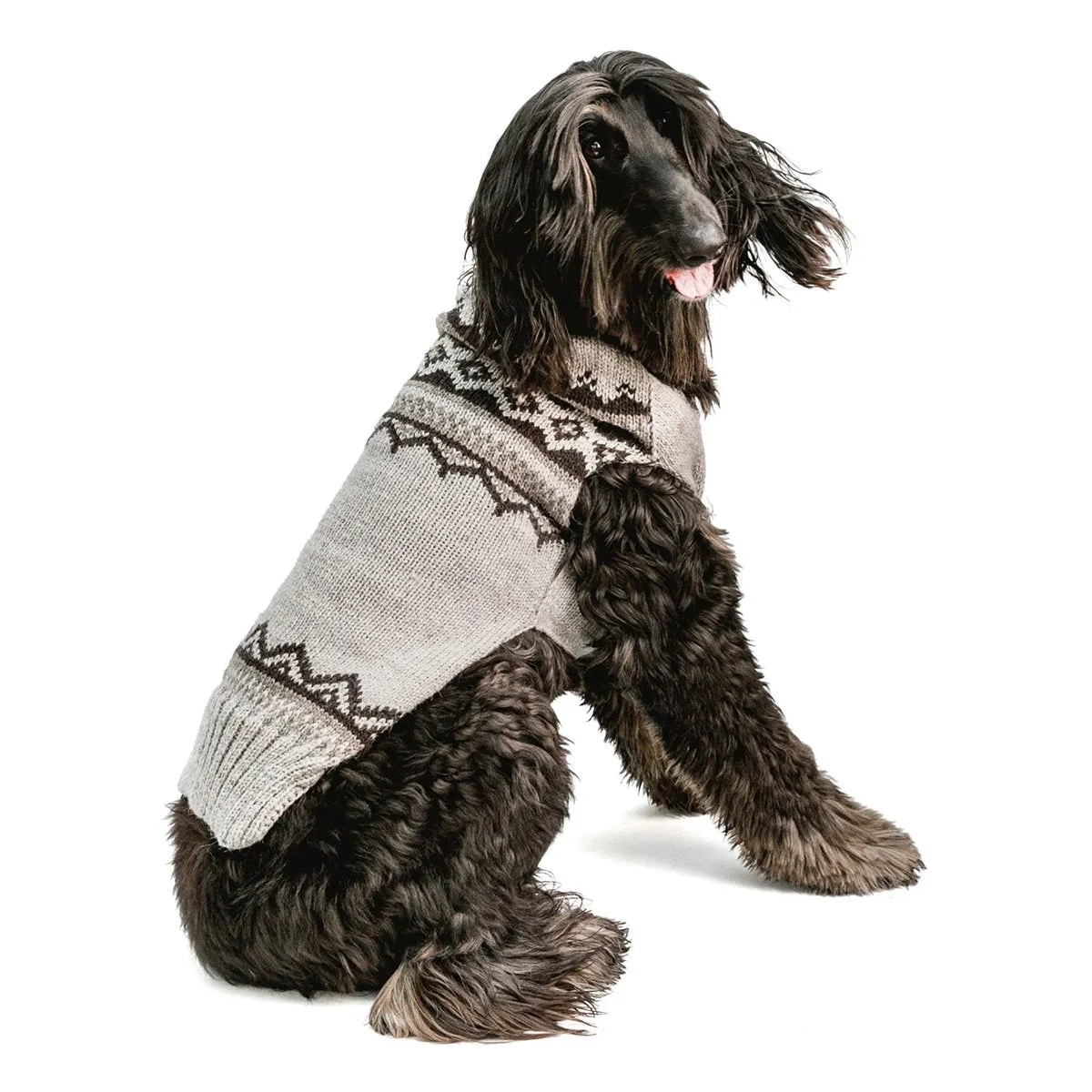 Wyatt Smokey Alpaca Shawl Dog Sweater