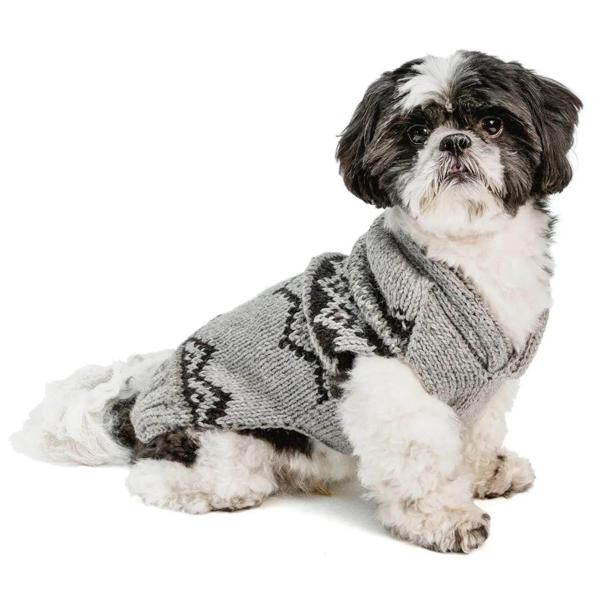 Wyatt Smokey Alpaca Shawl Dog Sweater